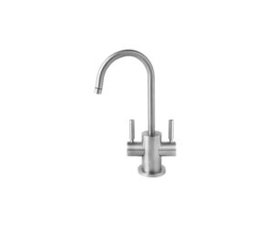 Hot & Cold Water Faucet with Contemporary Round Body & Handles