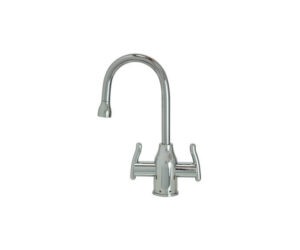 Hot & Cold Water Faucet with Modern Curved Body & Handles