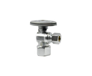 Brass Oval Handle with 1/4 Turn Ball Valve - Lead Free - Angle