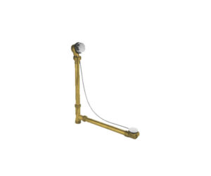 Brass Body Cable Operated Bath Waste & Overflow Drain with Patented Flexible Overflow Neck for 22" Tub