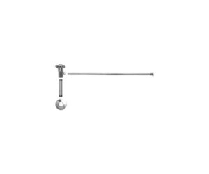Toilet Supply Kit - Angle - Cross Handle - 1/2" Compression (5/8" O.D.) Inlet x 3/8" O.D. Compression Outlet