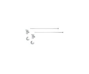 Lavatory Supply Kit - Angle - Brass Oval Handle - (5/8
