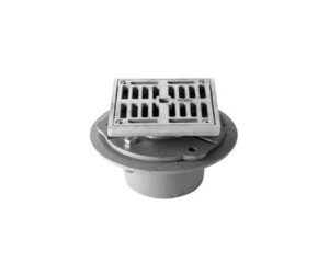 4" Square Complete Shower Drain - ABS