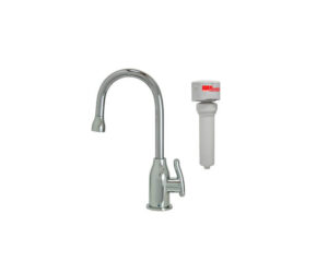 Point-of-Use Drinking Faucet with Modern Curved Body & Handle & Mountain Pure¨ Water Filtration System