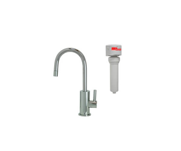 Point-of-Use Drinking Faucet with Contemporary Round Base & Handle & Mountain Pure¨ Water Filtration System