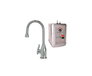 Hot Water Faucet with Modern Curved Body & Handle & Little Gourmet¨ Premium Hot Water Tank
