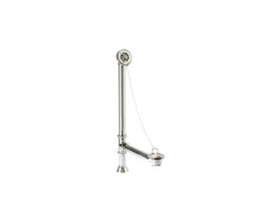 Clawfoot Style Bath Waste & Overflow with Brass Plug and Chain (Brass Body)