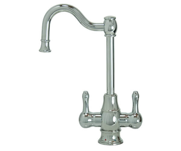 Hot & Cold Water Faucet with Traditional Double Curved Body 