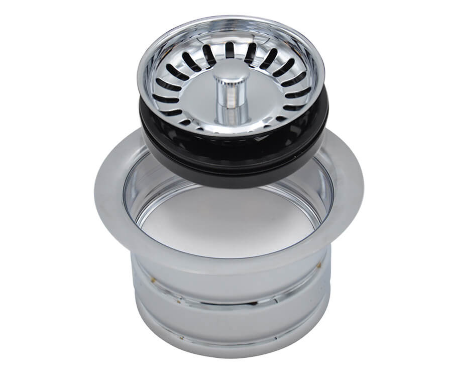 3-in-1 – 3-1/2″ Kitchen Sink Strainer with Stopper Lid and Lift-Out Basket  - Mountain Plumbing Products