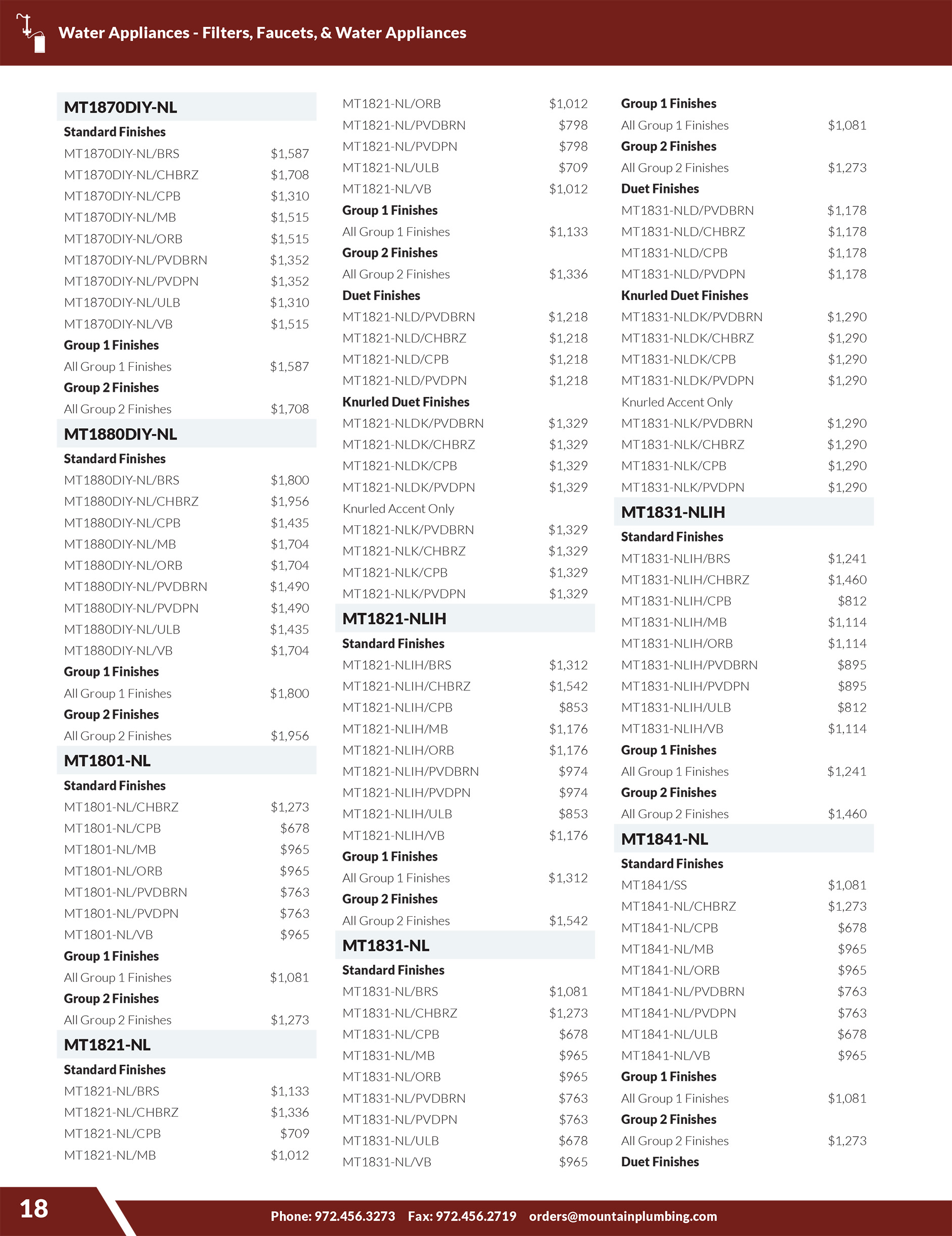 MPP 2026 Pricing Supplement - Filters Faucets Water Appliances -- PAGE3