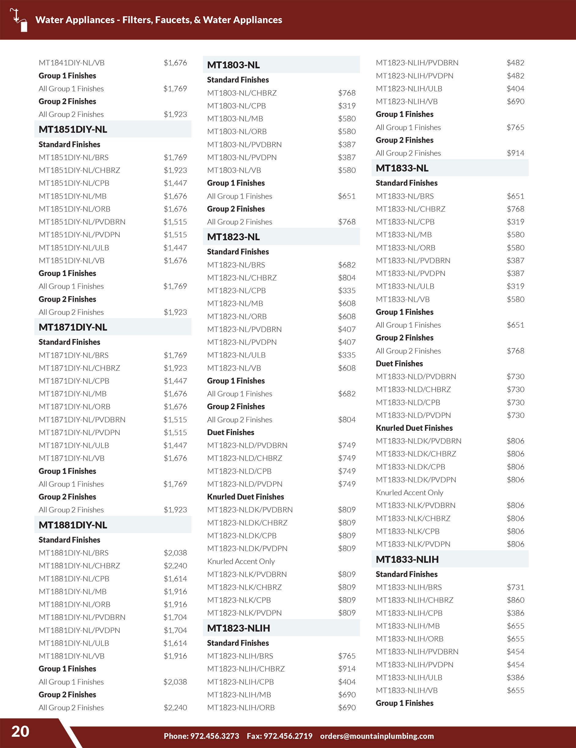 MPP 2026 Pricing Supplement - Filters Faucets Water Appliances -- PAGE5