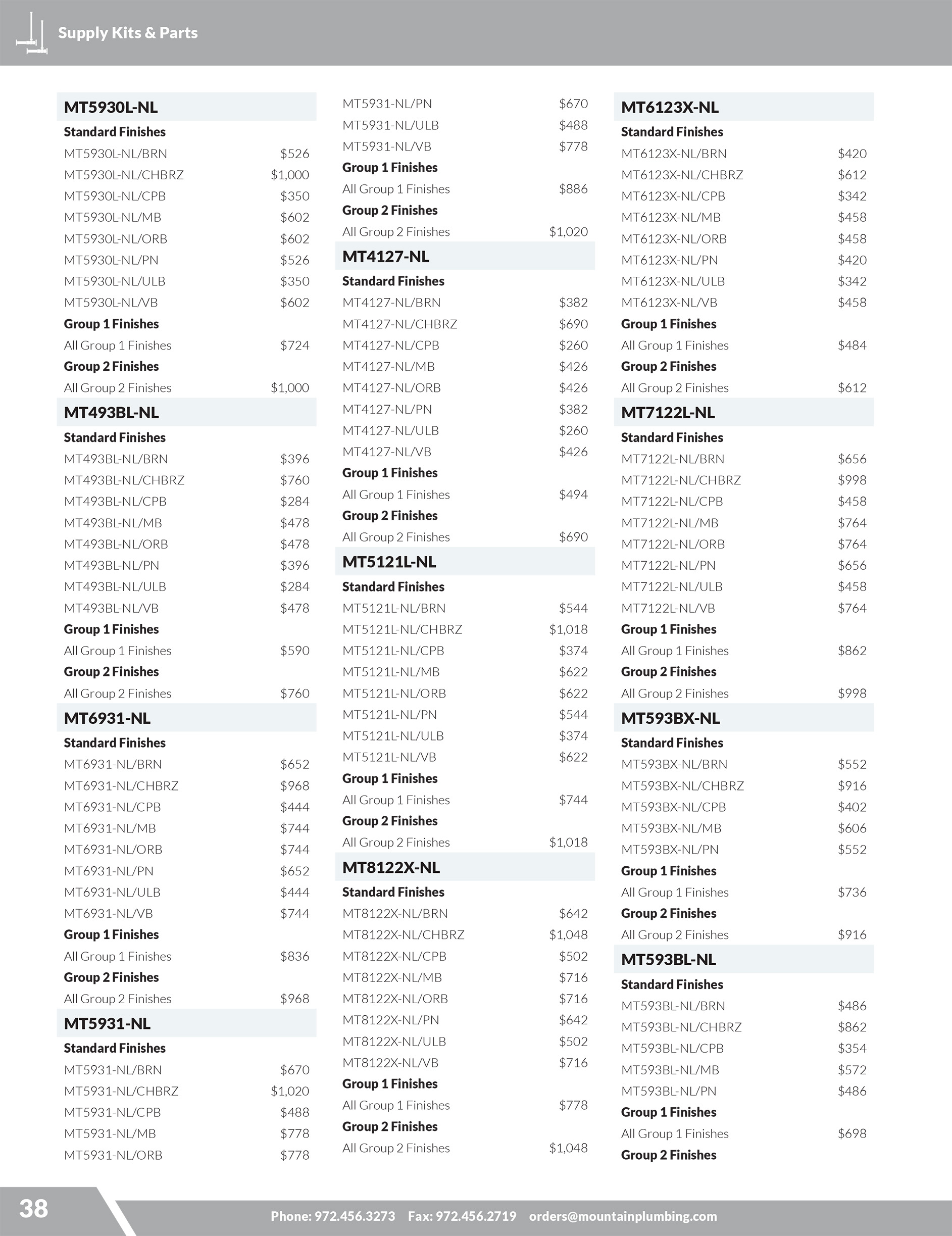 MPP 2026 Pricing Supplement - Supply Kits Parts -- PAGE3