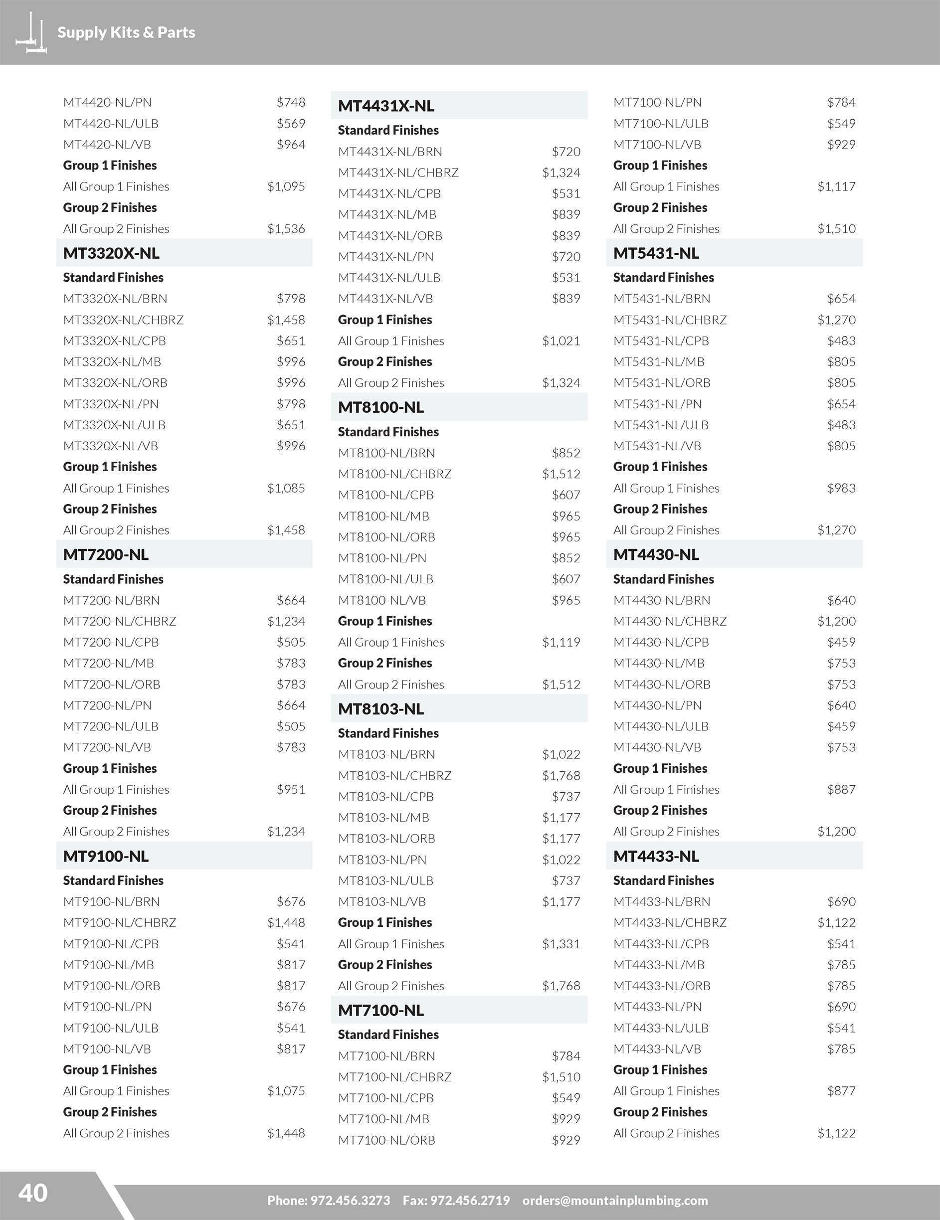 MPP 2026 Pricing Supplement - Supply Kits Parts -- PAGE5